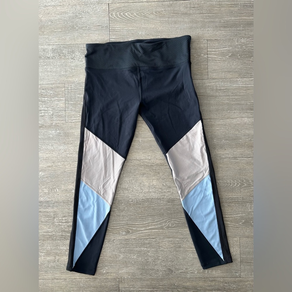 Lorna Jane Navy Colorblock Leggings XL